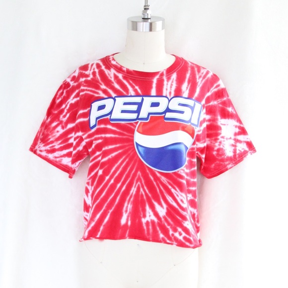 NWOT Pepsi Tie Dye Cropped Tee
